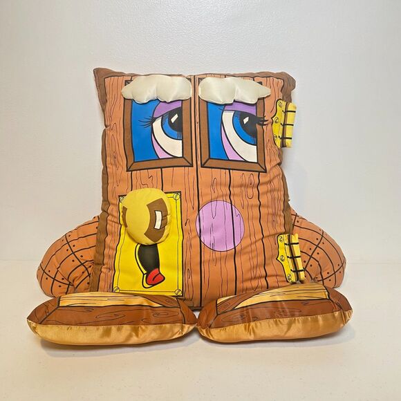 1985 Vintage Pillow People Squeaky Door Large Plush Pillow Toy Kidcore Nostalgic - Picture 1 of 16